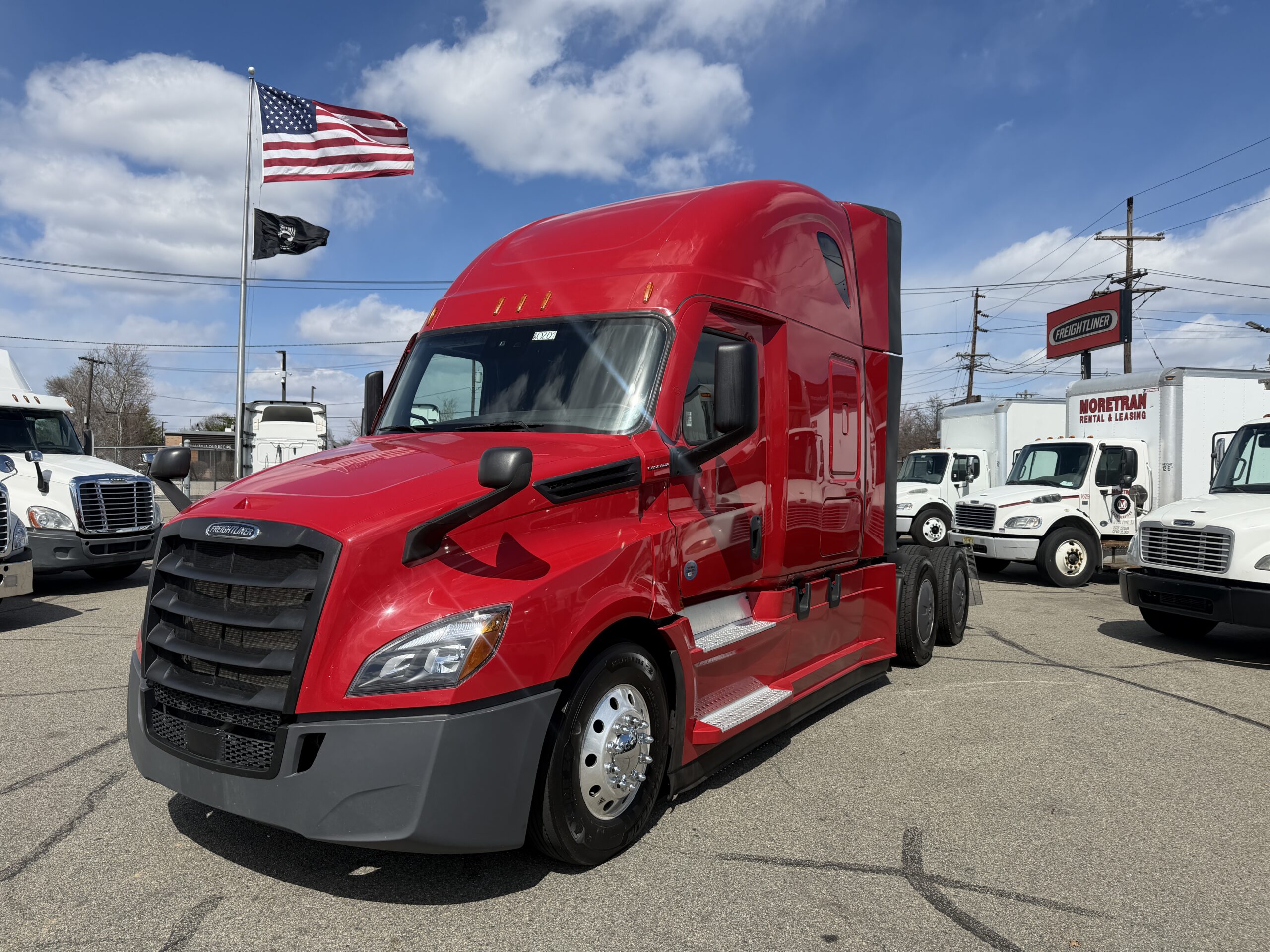 2023 Freightliner Cascadia 126 – Detroit DD15/DT12 Auto – 481k Mi – New Drive Tires – Stock # DB0201